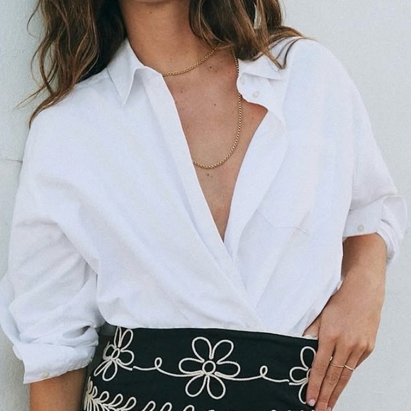 Sezane Tomboy White Shirts, Size 38 / US 6 - Picture 9 of 9